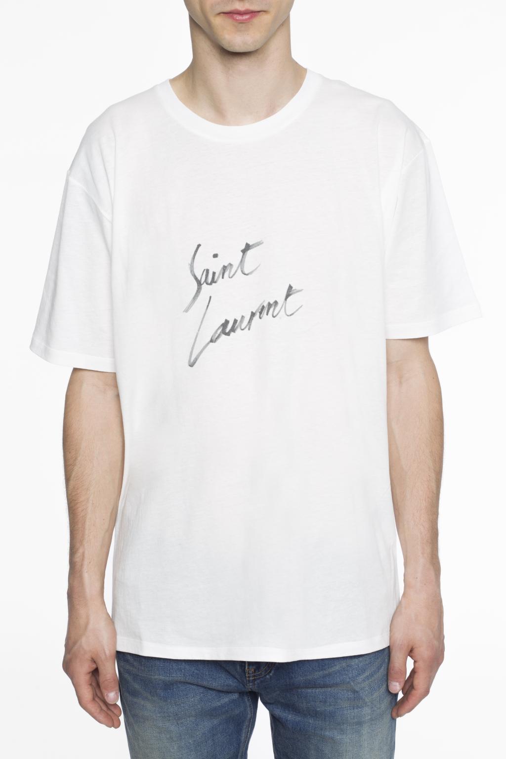 Logo-printed T-shirt Saint Laurent - IetpShops US